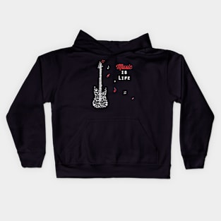 Music Is Life #1 Kids Hoodie